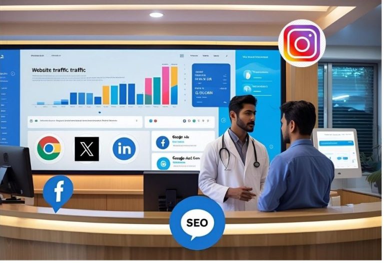 "Nepali clinic using digital marketing tools for local patient growth and visibility"