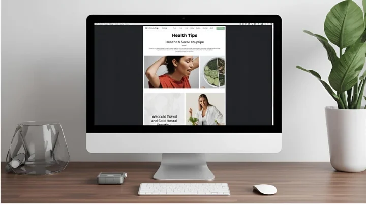 Health tips and articles displayed on an official hospital website blog page.